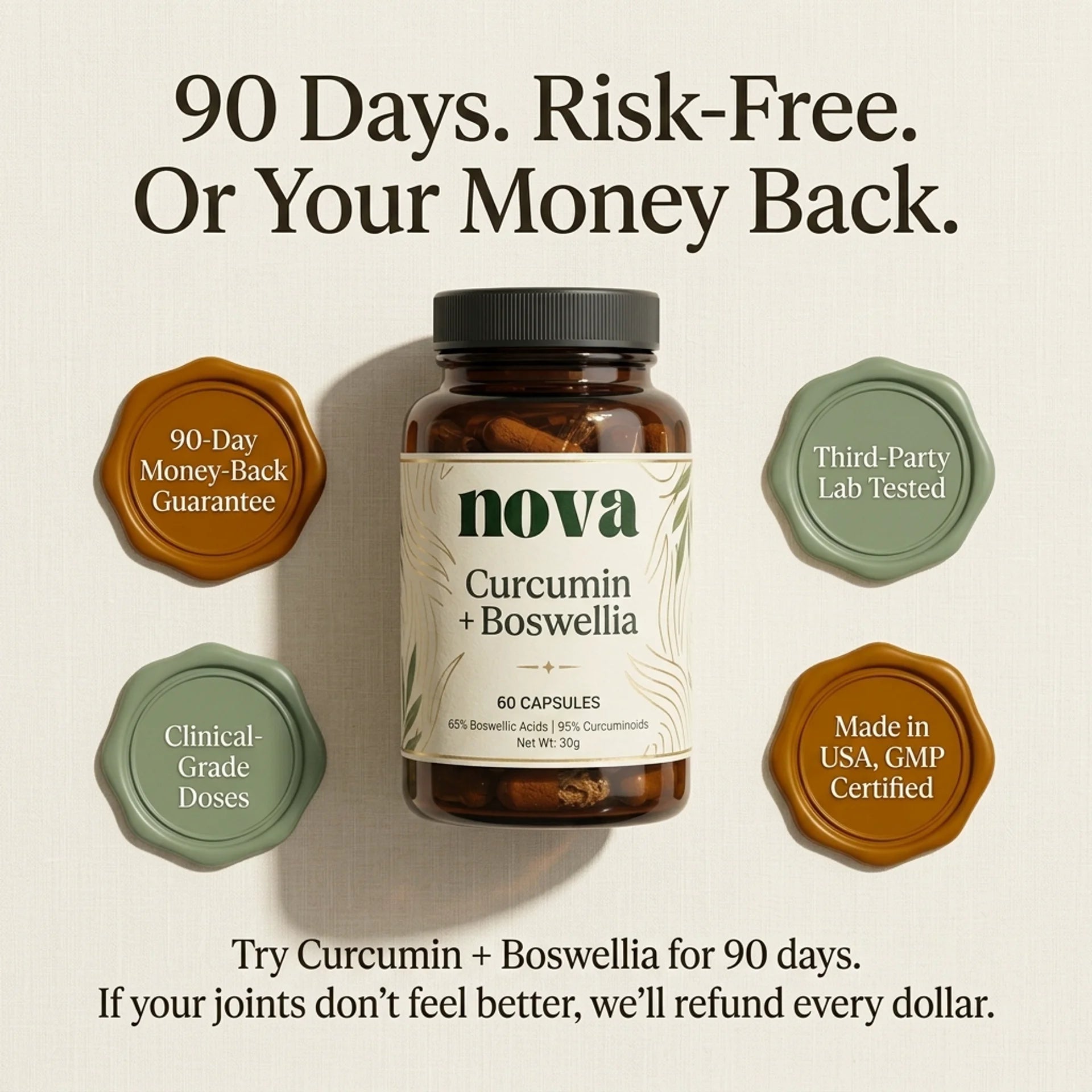 Curcumin + Boswellia Joint Support Capsules